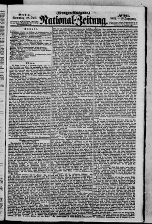 Nationalzeitung vom 18.07.1852