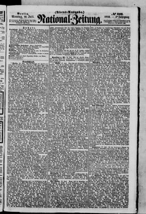 Nationalzeitung vom 19.07.1852