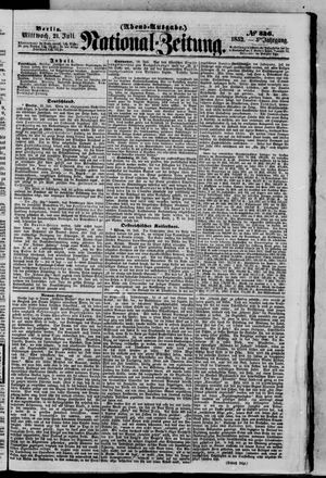 Nationalzeitung vom 21.07.1852