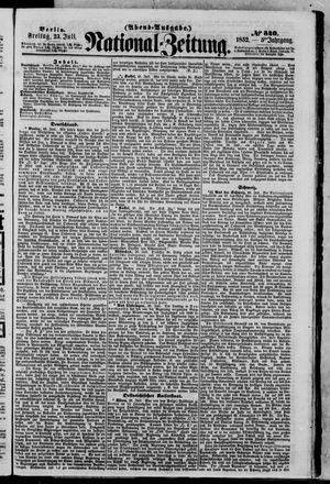 Nationalzeitung vom 23.07.1852