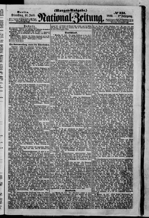 Nationalzeitung vom 27.07.1852