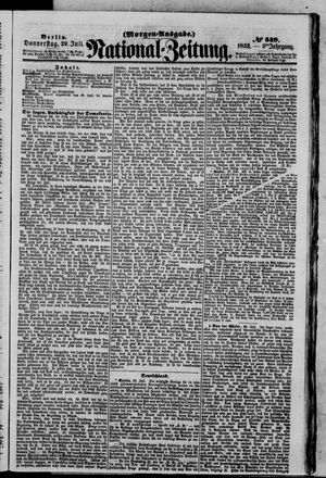 Nationalzeitung vom 29.07.1852