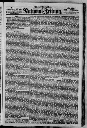 Nationalzeitung vom 29.07.1852