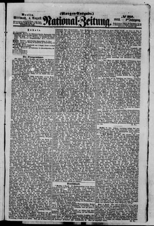 Nationalzeitung on Aug 4, 1852
