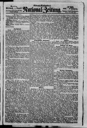 Nationalzeitung on Aug 4, 1852