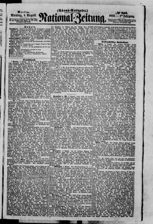 Nationalzeitung vom 09.08.1852
