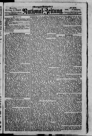 Nationalzeitung vom 13.08.1852