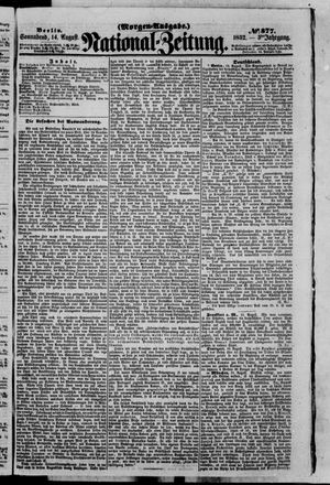 Nationalzeitung vom 14.08.1852