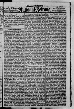 Nationalzeitung vom 15.08.1852