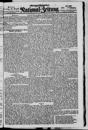 Nationalzeitung vom 20.08.1852