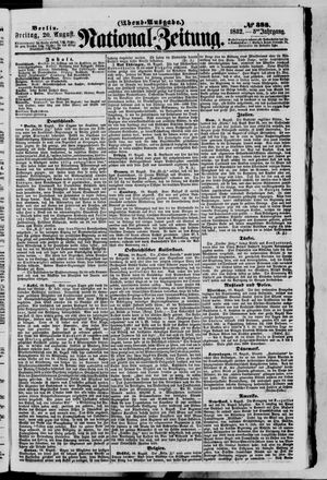 Nationalzeitung on Aug 20, 1852