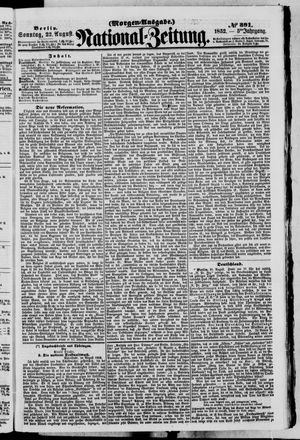 Nationalzeitung vom 22.08.1852