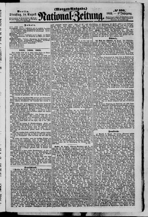 Nationalzeitung vom 24.08.1852