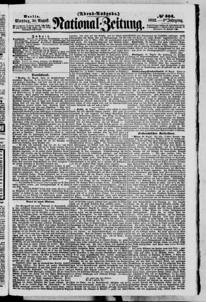 Nationalzeitung vom 30.08.1852