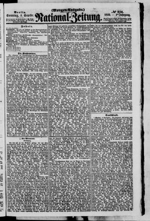 Nationalzeitung vom 05.09.1852