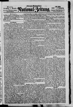 National-Zeitung vom 07.09.1852