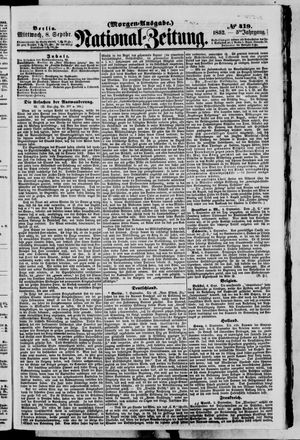 Nationalzeitung vom 08.09.1852