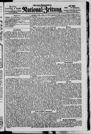 Nationalzeitung vom 09.09.1852