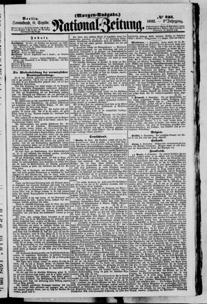 Nationalzeitung vom 11.09.1852
