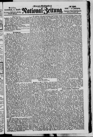 Nationalzeitung vom 11.09.1852