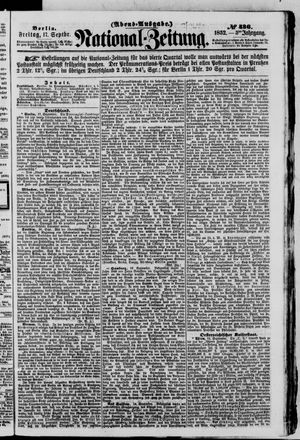 Nationalzeitung vom 17.09.1852