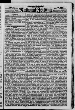 Nationalzeitung vom 18.09.1852