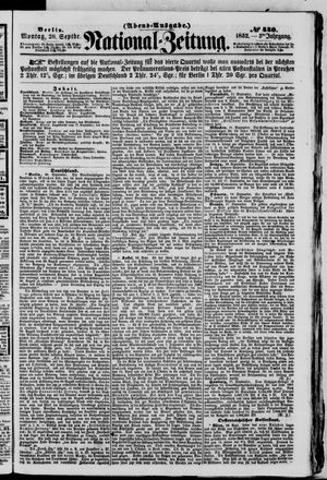 Nationalzeitung vom 20.09.1852