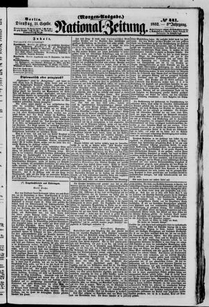 Nationalzeitung vom 21.09.1852