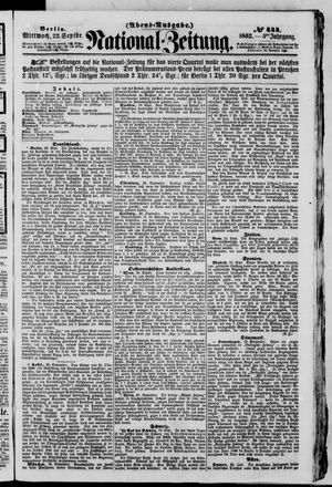 National-Zeitung vom 22.09.1852