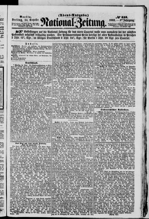 National-Zeitung vom 24.09.1852