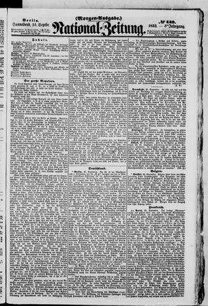 Nationalzeitung vom 25.09.1852