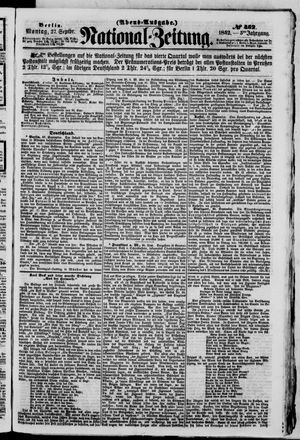 Nationalzeitung vom 27.09.1852