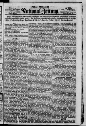 Nationalzeitung vom 30.09.1852