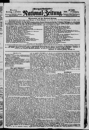 National-Zeitung vom 01.10.1852