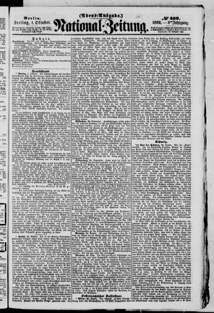 National-Zeitung vom 01.10.1852