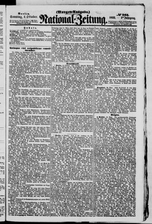 Nationalzeitung vom 03.10.1852