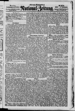 Nationalzeitung vom 09.10.1852