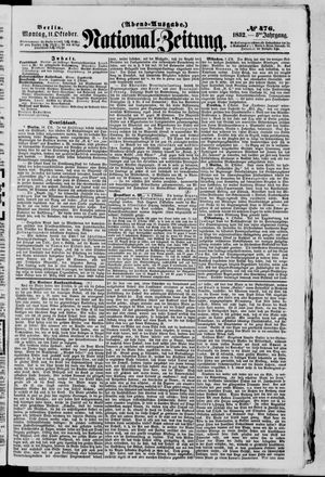 Nationalzeitung vom 11.10.1852