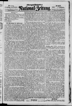 Nationalzeitung vom 12.10.1852