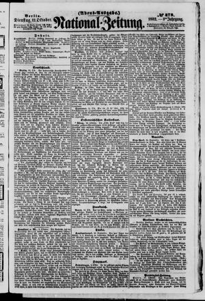 Nationalzeitung vom 12.10.1852