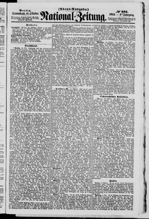 Nationalzeitung vom 16.10.1852