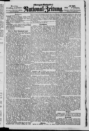 Nationalzeitung vom 19.10.1852
