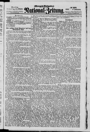 Nationalzeitung vom 21.10.1852