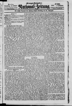 Nationalzeitung vom 24.10.1852