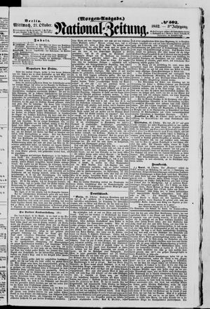Nationalzeitung vom 27.10.1852