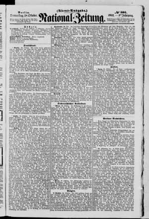 Nationalzeitung vom 28.10.1852