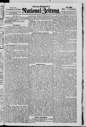 Nationalzeitung vom 30.10.1852