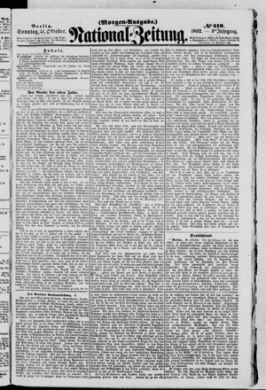 Nationalzeitung vom 31.10.1852
