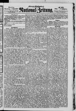 Nationalzeitung vom 01.11.1852