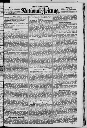 National-Zeitung vom 02.11.1852